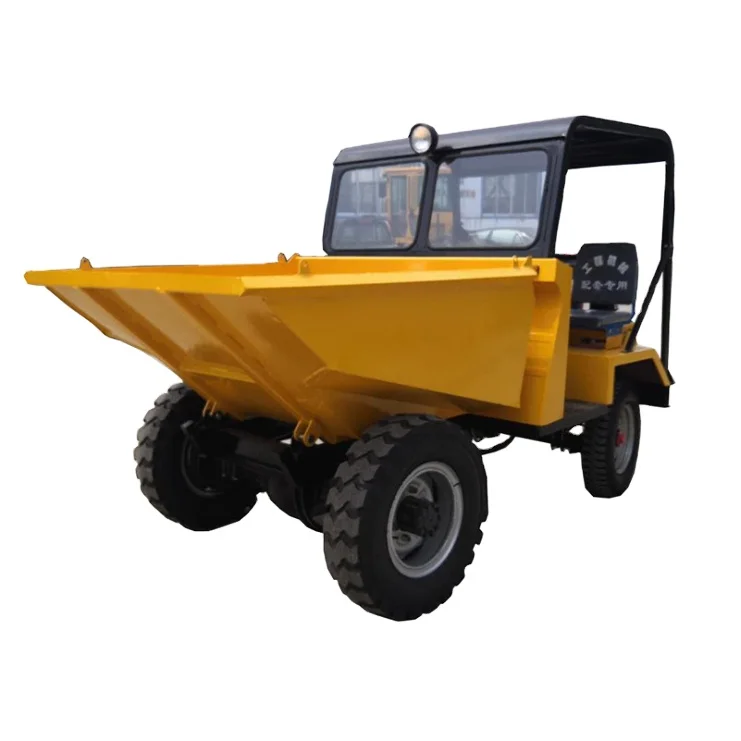 Construction Equipment 3 Ton 3000kg Wheel Dumper Mini Transporter 4 Wheel Dumper Mini Truck Loader Mini Dump for Sale