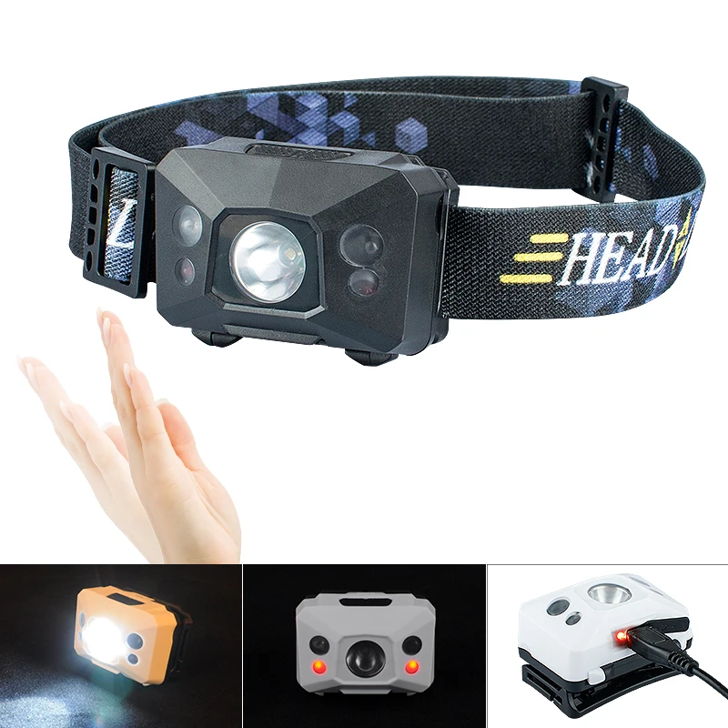 Super bright ESEN98  light 100 lumen Rechargeable headlight led Head Torch