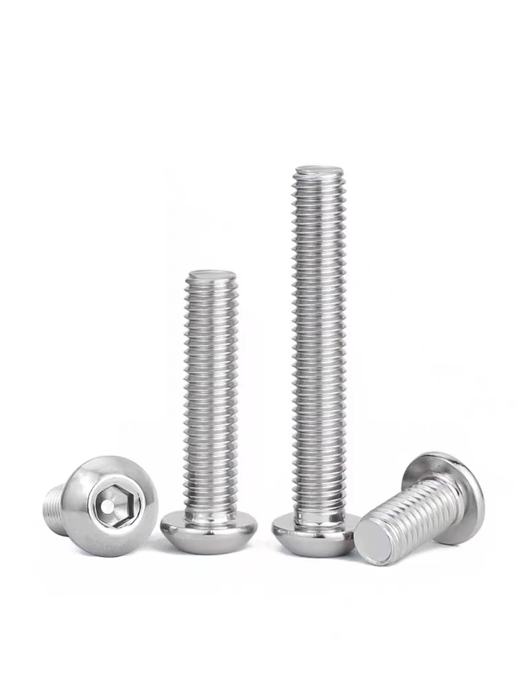 China fastener iso 7380 m3 m4 m5 m6 m8 304 stainless button head allen bolt Pan hand allen socket bolt
