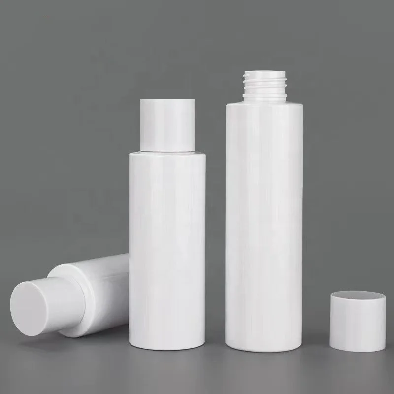 Оптовая продажа плоская Наплечная бутылка с внутренней пробкой PET100ml 120ml 150ml тонер чистотой росы средство для снятия макияжа косметическая