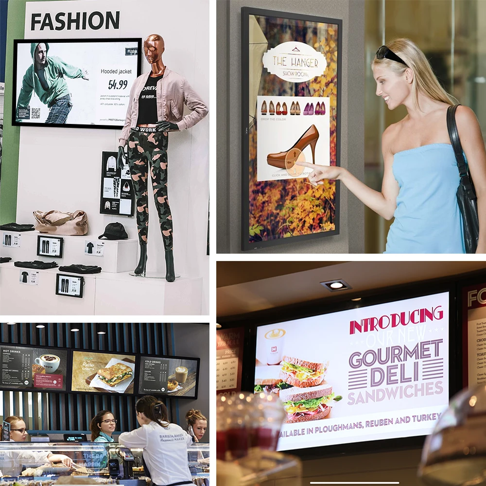 27 Inch Advertising Screen Digital Signage Display Wall Mount Lcd Advertising Display