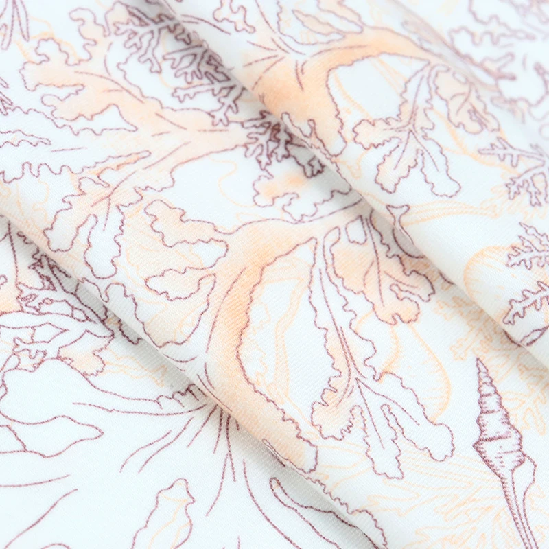Modal 95% Spandex 5%  Welf Knitting Superfine Fiber Modal Fabric 170gsm Conch Print For Underwear/ Pajamas