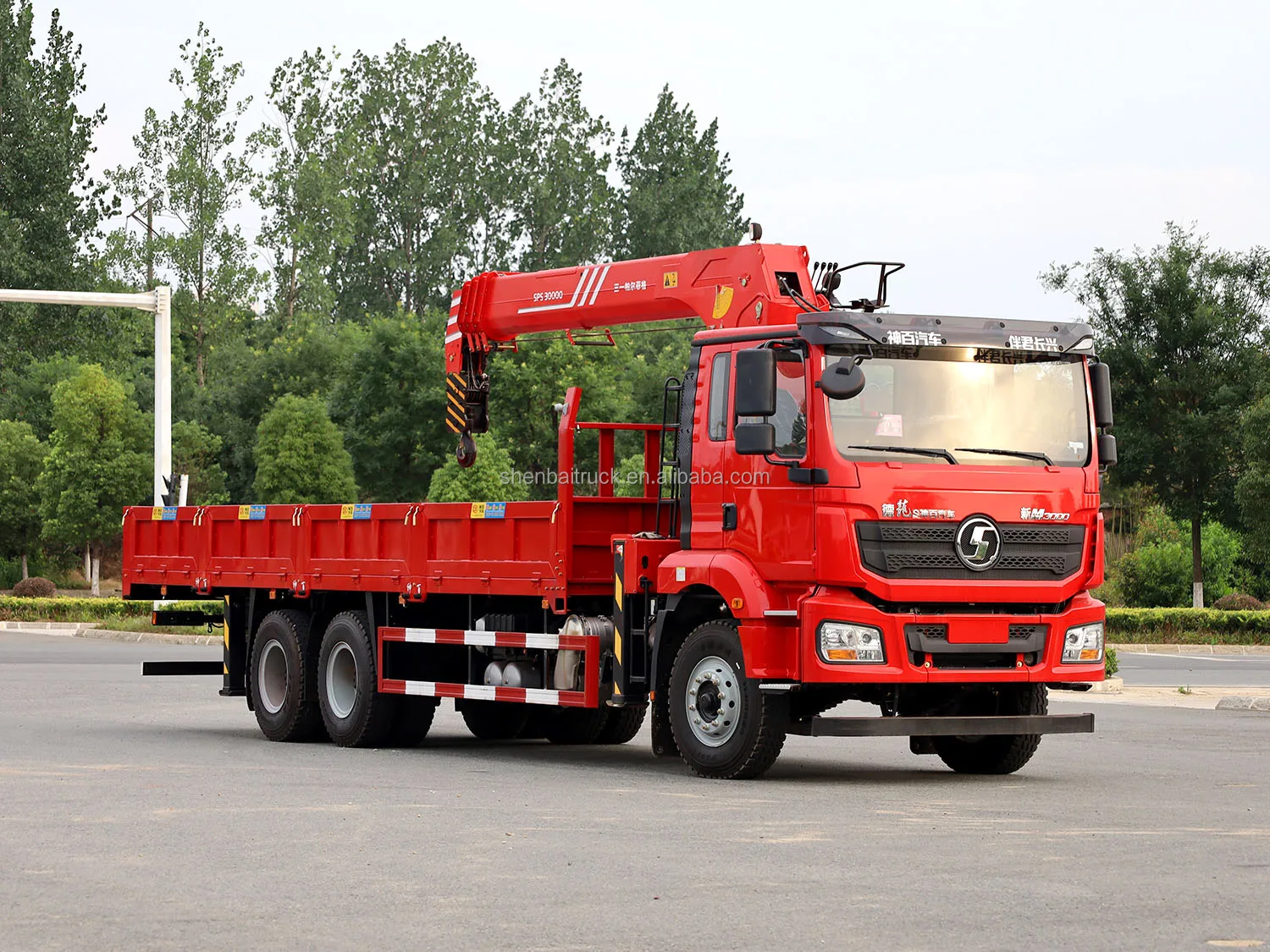 Автокран с креплением на грузовике Shacman 6x4 300 л.с.