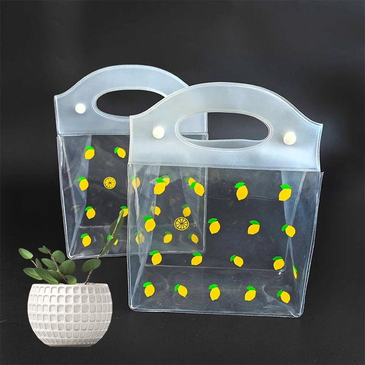 Transparent Pvc Clear Duffle Bag Plastic Tote Shopping Shoulder Bag With Logo Zipper For Storage And Beach Hand Packaging