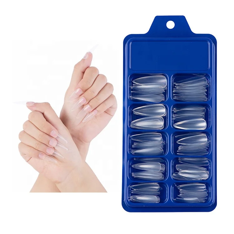 diy custom free clear false nail acrylic press on nails supplies salon false professional colorful wholesale 2021 high quality