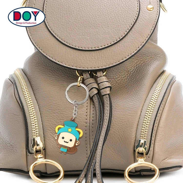 Factory Direct Price Embossed Soft PVC Rubber Custom Make Your Own Anime Cartoon Silicone Keychain