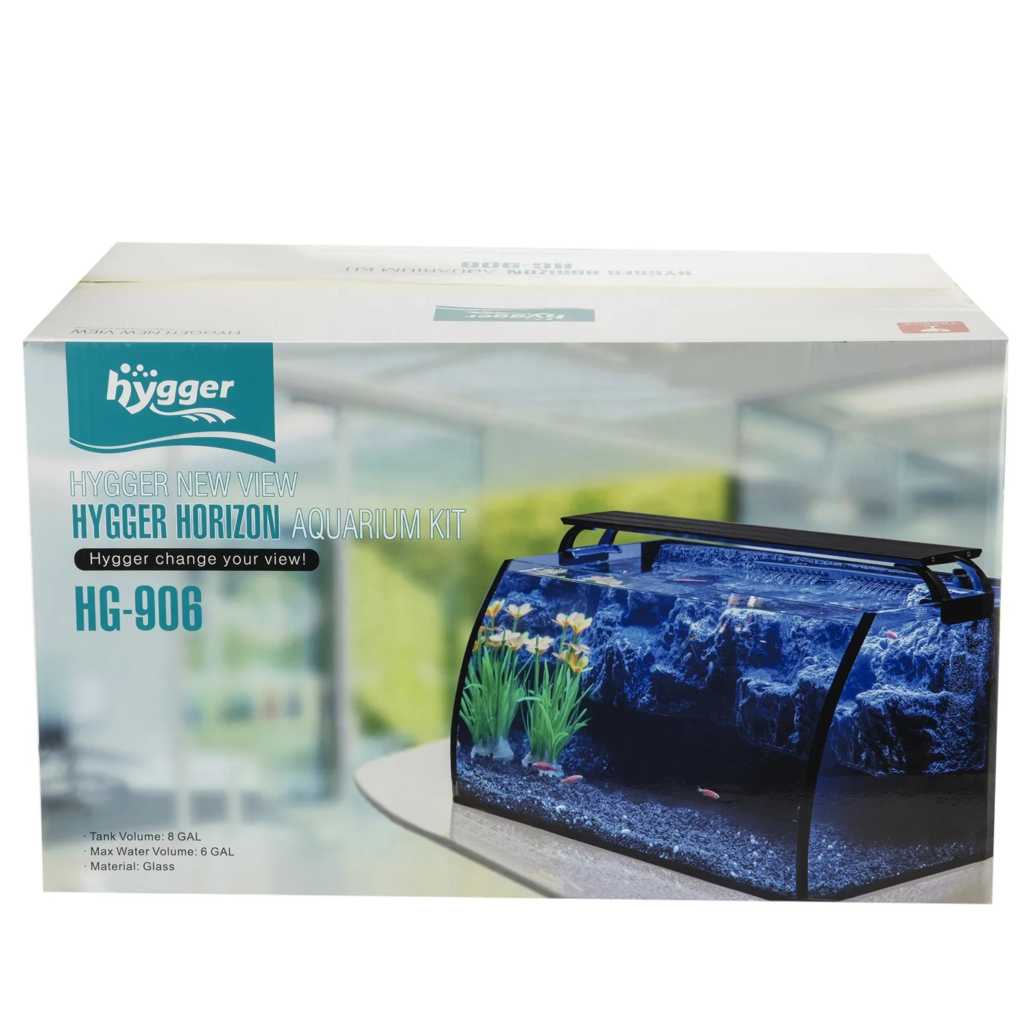 Хит продаж аквариум Hygger с лампой для аквариума и фильтрующим насосом