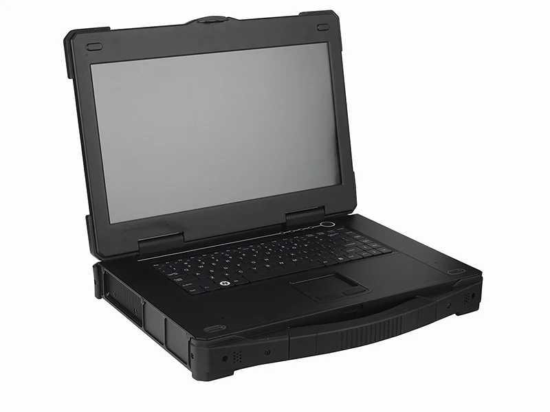 15.6 inch LCD Upward Portable Industrial Computer Supports Intel QM77 I/O controller rugged laptop Resistived touch screen