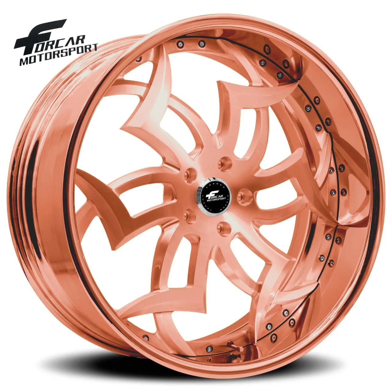 Colorful customized size forged car aluminum wheel rims