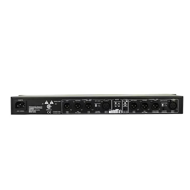 234XLElectronic Crossover Professional Sound Peripheral Equipments Stereo 2/3 Way, Mono 4-Way Crossover Audio Equalizer