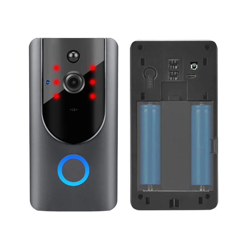  В tuya smart life удаленное управление с помощью приложения full HD 1080P WiFi умный дом видео дверной звонок Дверной беспроводной по