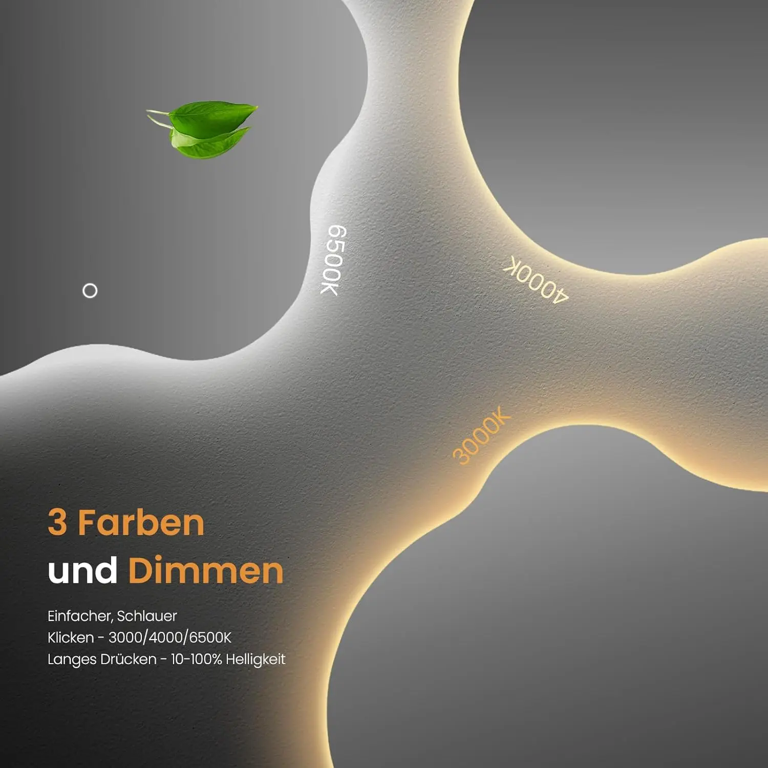 Factory direct selling touch switch modern intelligent bath mirror irregular hotel bathroom mirror with lighting