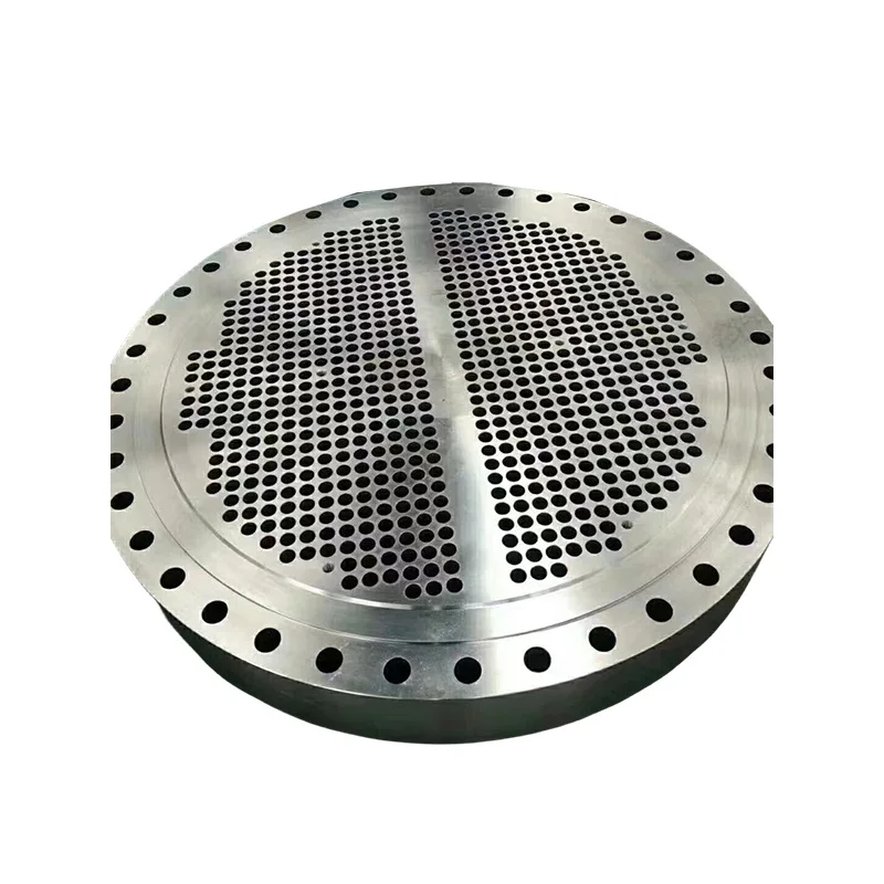 China Manufacturers Customized Stainless Steel Tube Condenser Pipe Plate Flange Ss304 316 Non Standard Large Diameter Tube Sheet