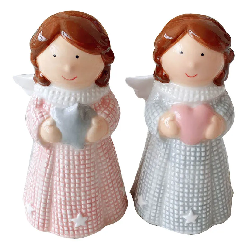 Lovely Little Porcelain Baby Angel Figurine Ceramic Angels For Home Decor