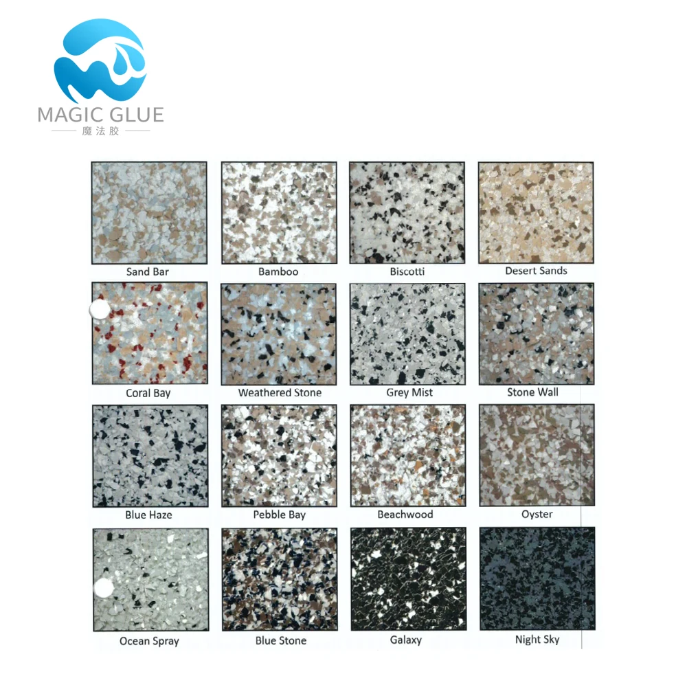 DIY Non-Toxic AB Liquid Flake Flooring Epoxy Resin for Home Decoration