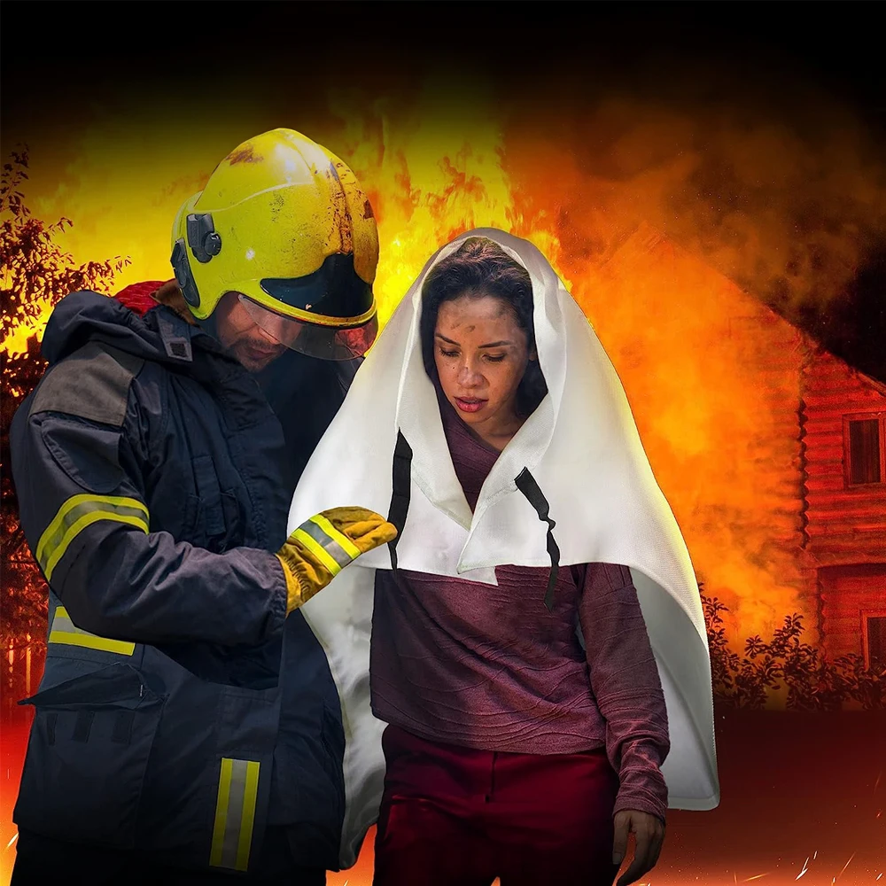 EN1869 1.8m x 1.8m emergency survival fire blanket for kitchen