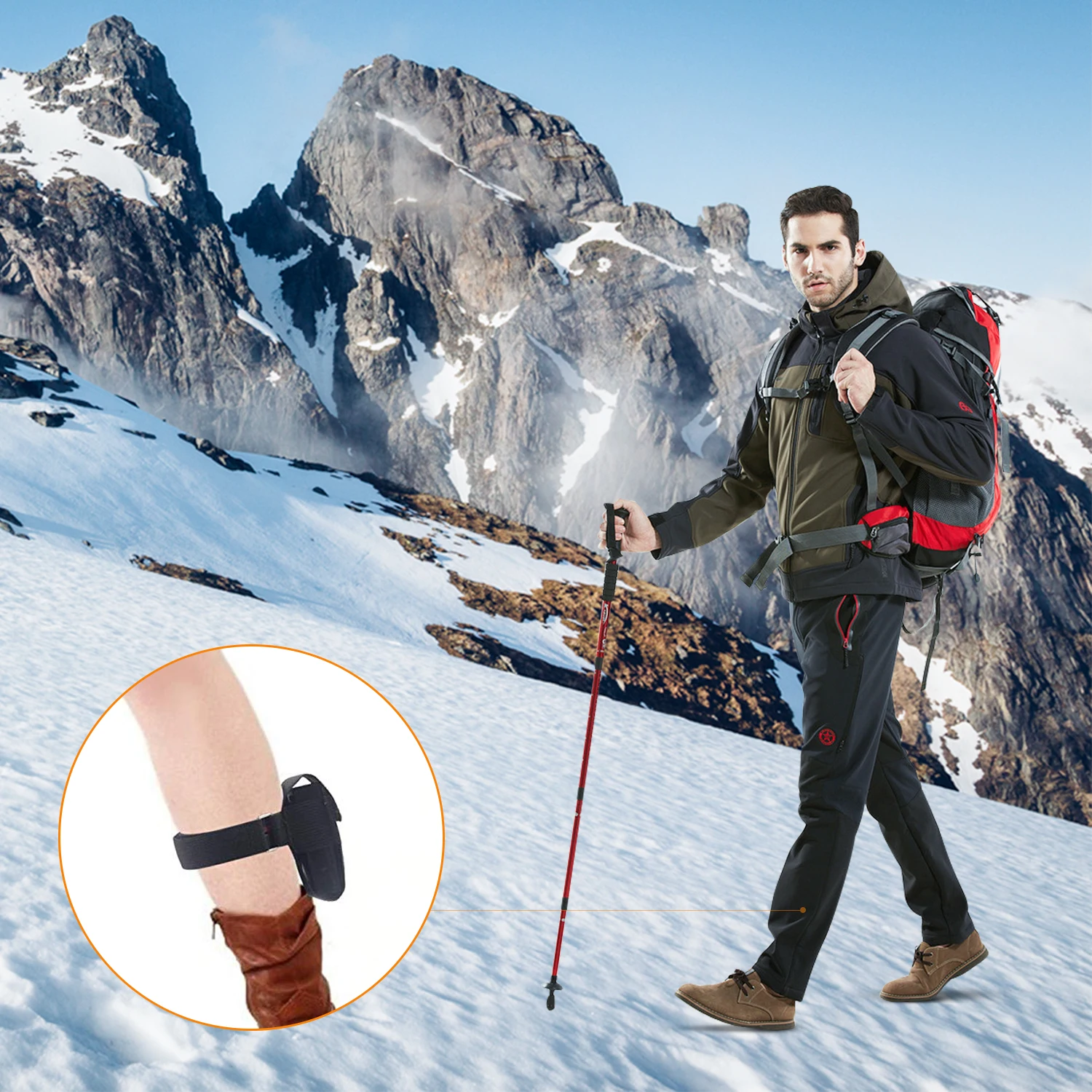 Rechargeable Slim Foot Pad Warmer Soft Thermal Heating Heated Outdoor Insoles