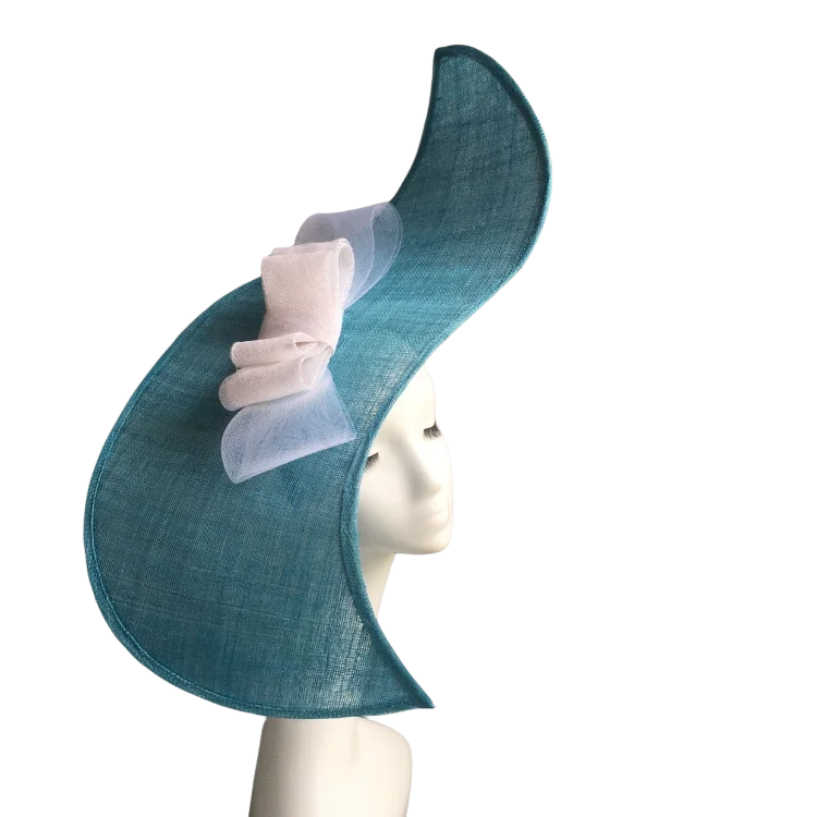 Wholesale price high level quality original design luxury party fascinator bowknot ladies women horse racing hat decoration