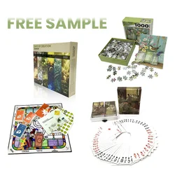 Custom playing card card game board game