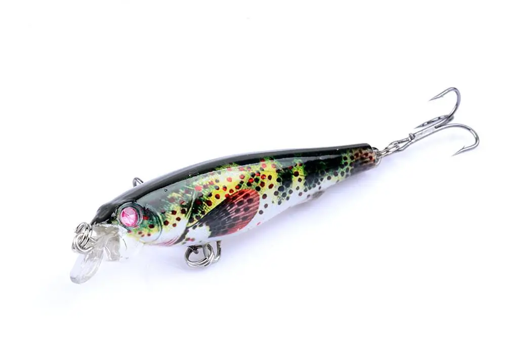 Manufacturers Wholesale Large Swing Fish Lures Fishing Sinling Minnow Lure Hard Bait With Double Section And Treble Hook