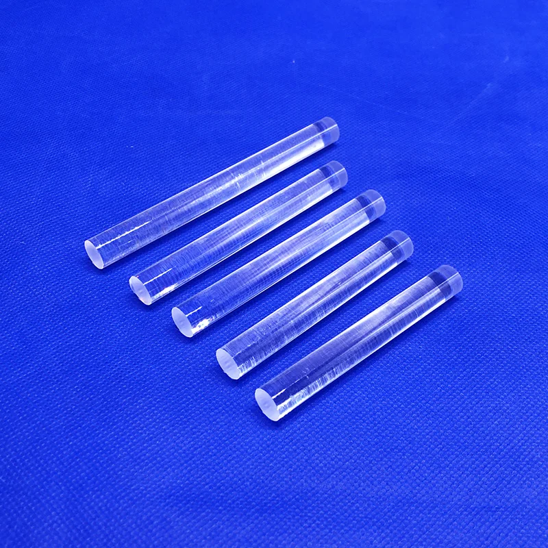 Various Sizes Of Clear Fused Silica Quartz Glass Rod Light Guide Rod Transparent Square Rod