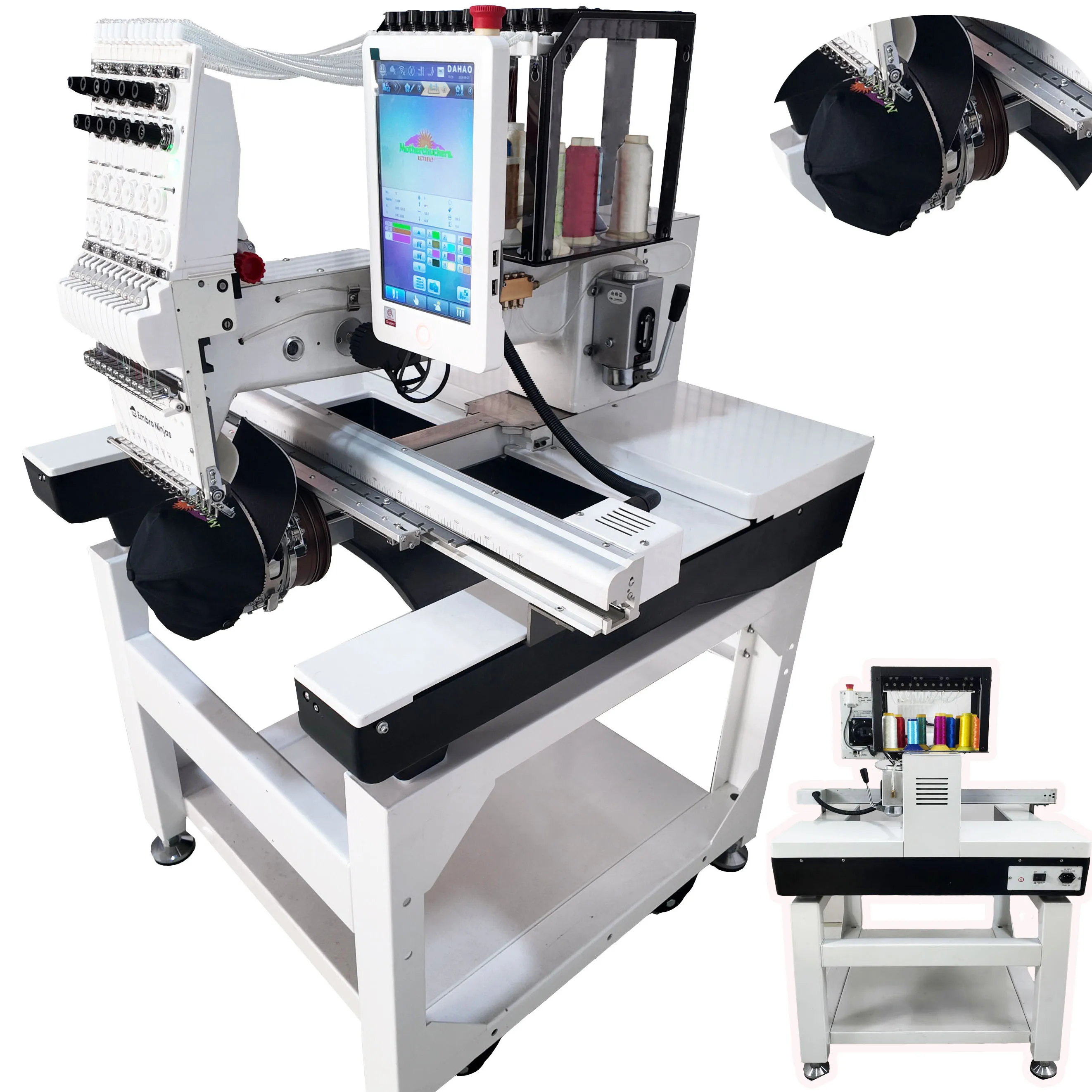 Embro Ninjas одноголовная автоматическая компьютеризированная вышивальная машина, радужная цифровая монограмма, используется максимальная скорость, корпус двигателя