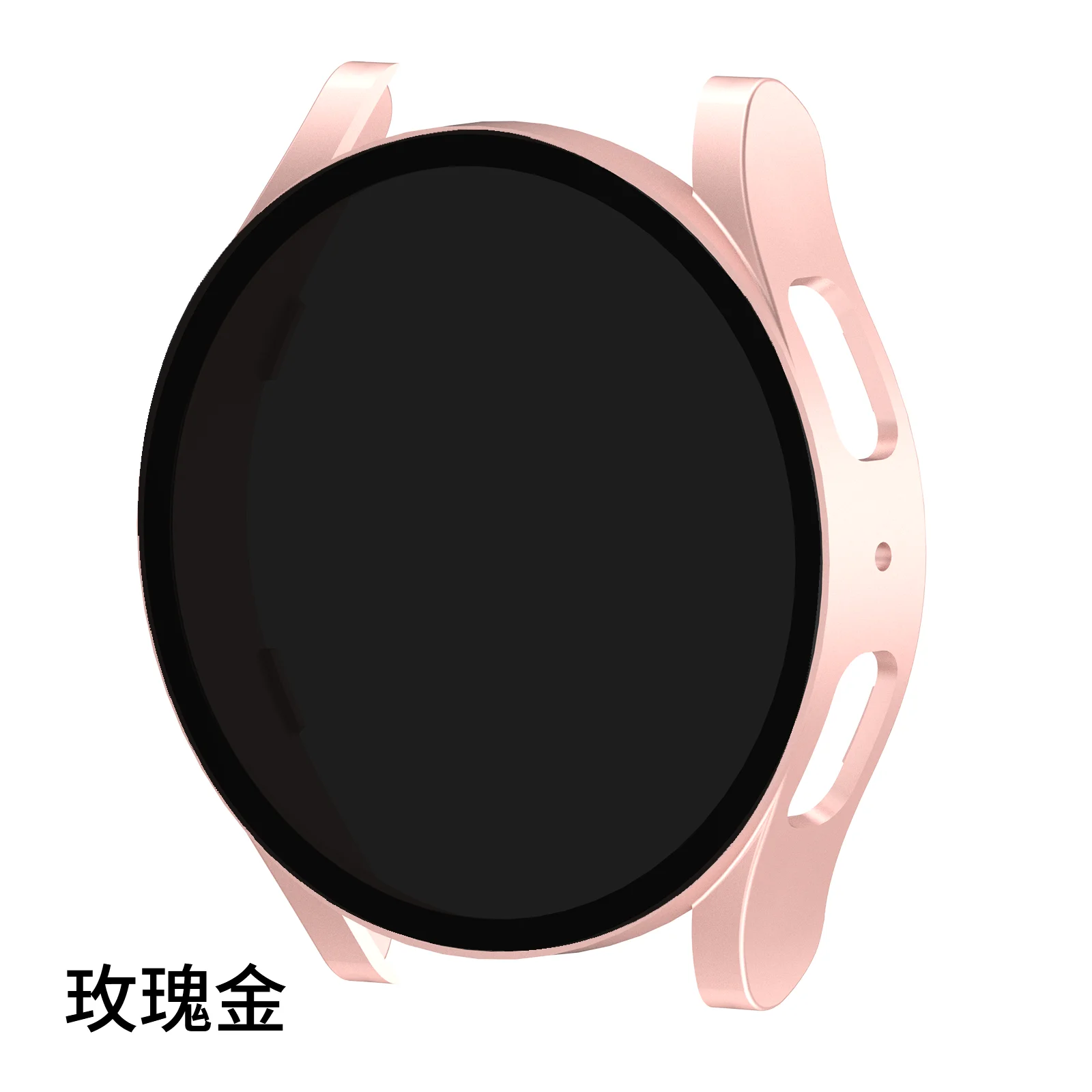 ShanHai PC Case+Privacy Glass for Samsung Galaxy Watch 4 5 6 40mm 44mm Accessories Protective Integrated shell Cover