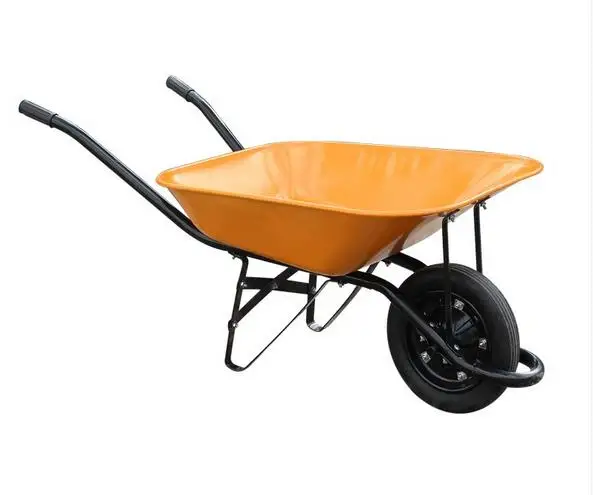Wheelbarrow for construction and garden house , steel 100L wheelbarrow bucket or plastic bucket with 4.00-8 rubber wheel