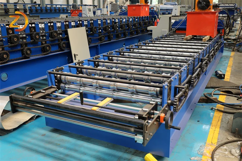 Automatic popular step roof glazed tile sheet roll forming machine machinery from China