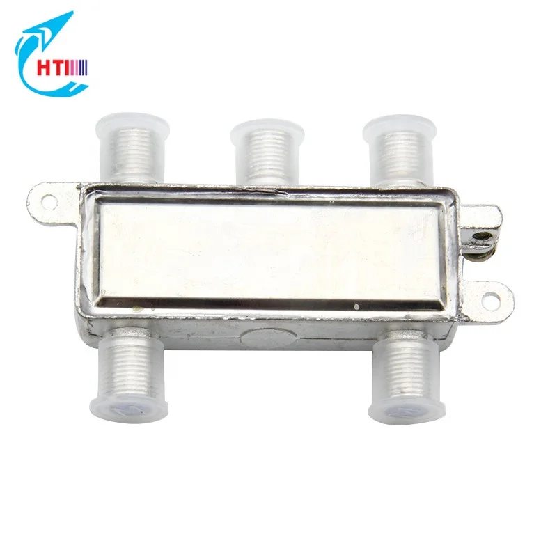 High Quality PCT CATV  Splitter 4 Way  Indoor Silver House
