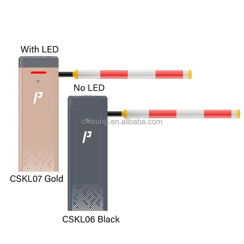 Newest DC 24V Planetary Reducer Motor 0.6S Speed Automatic Barrier Gate with Straight/Round Boom