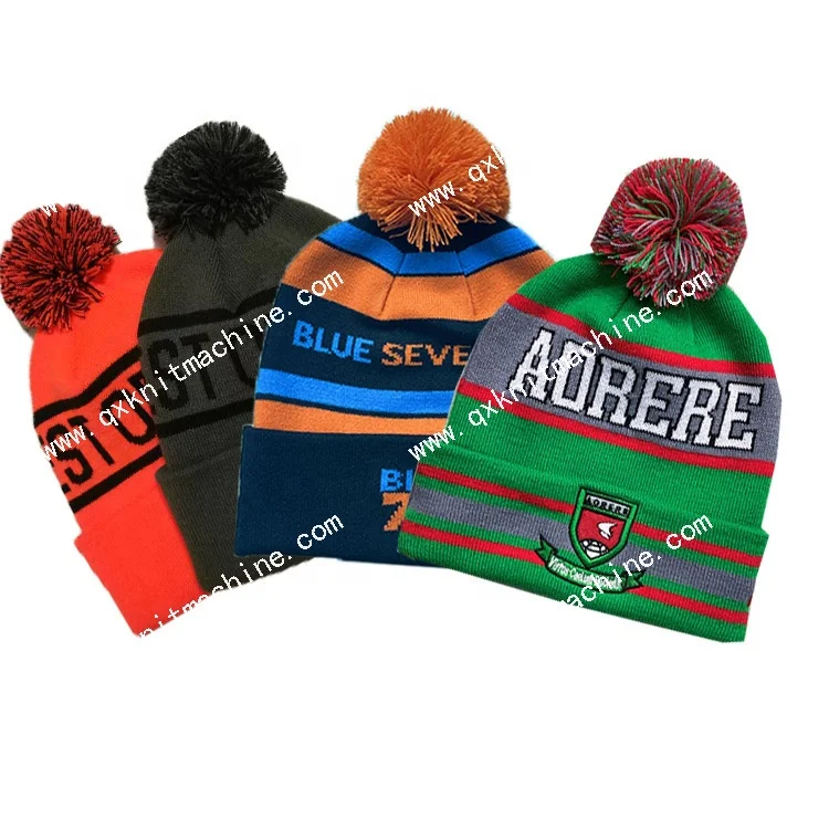 QJF-MZ-236 football jacquard hat and scarf knitting machine Hat Knitting Machine
