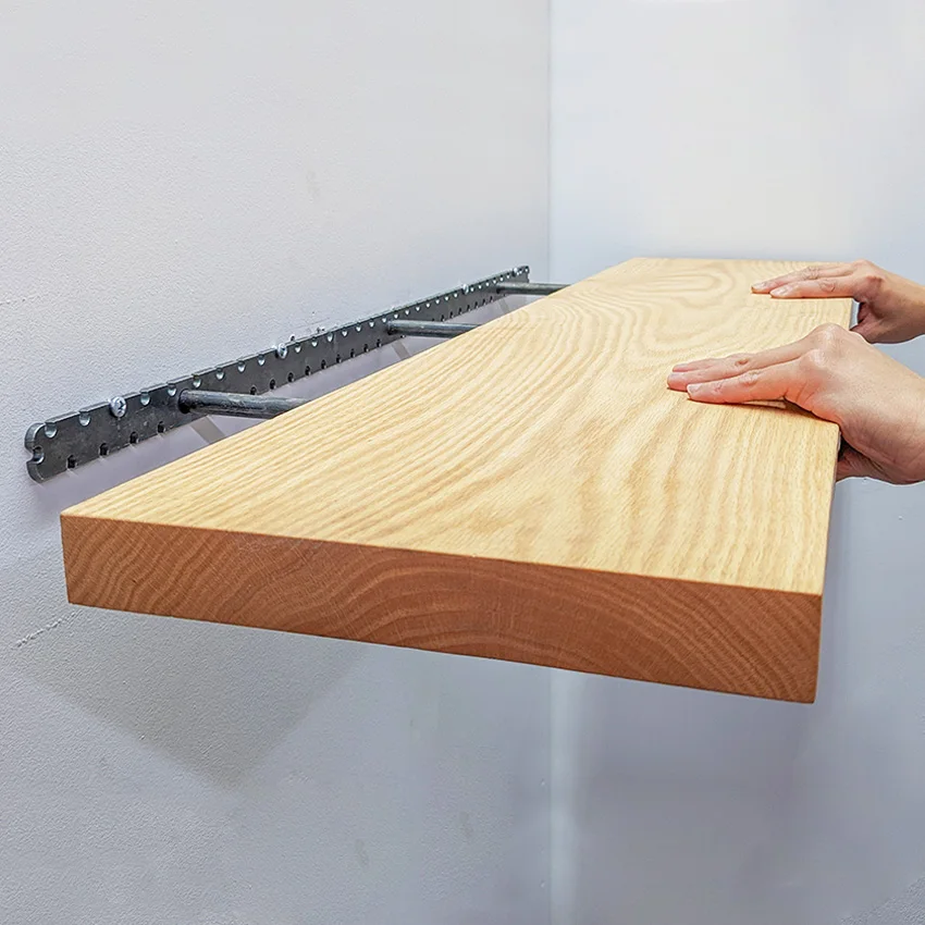 Modern Design Unique Wall Mounted Wall Shelf Decoration Shelf Living Room Creative Bookshelf Nature Color Wall Shelfroom