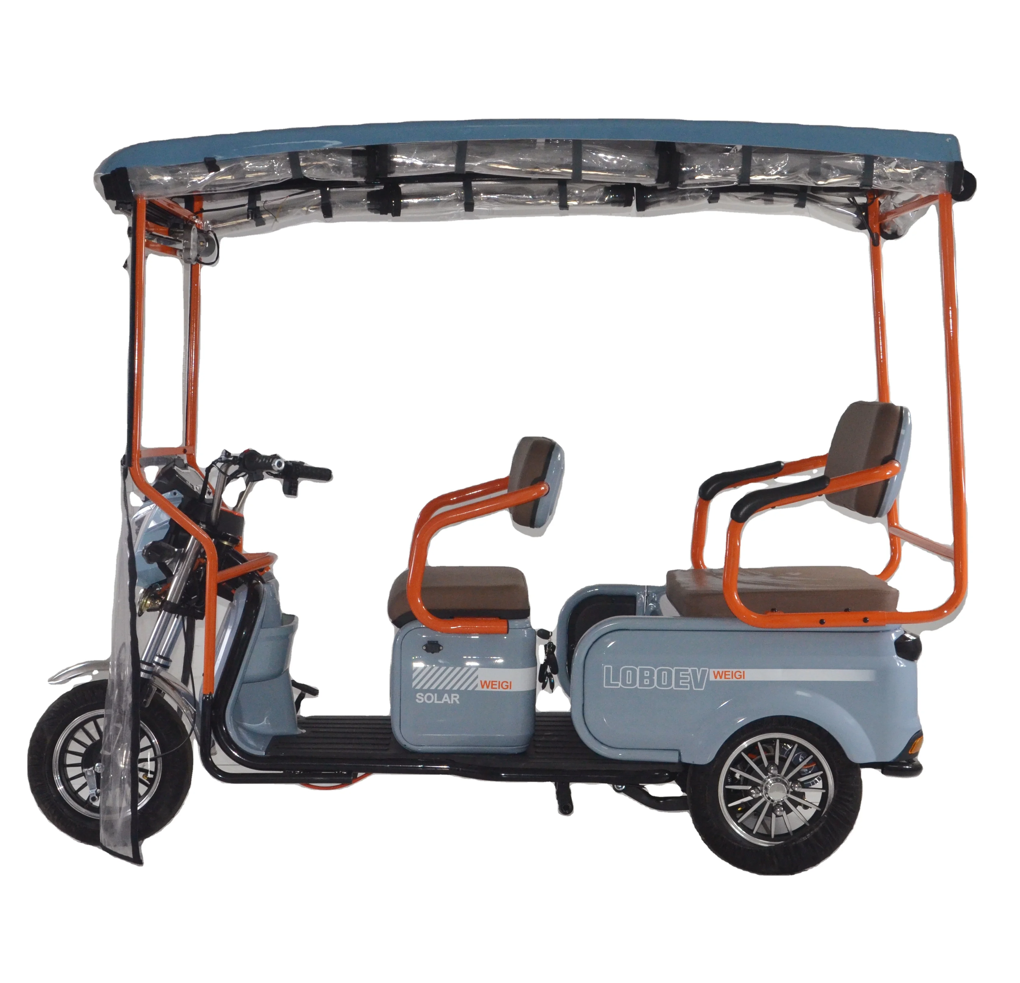 New Model Solar Energy Electric Tricycle Solar Panel Powered Bicycle Bike for Adult for Sale