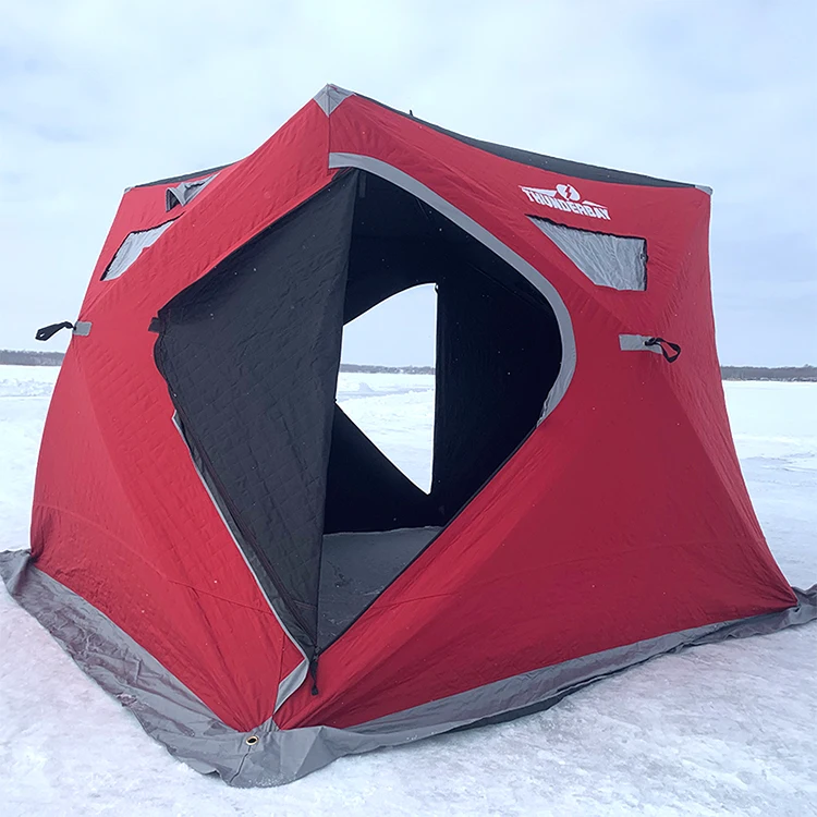Ice Карп Pop Up Кемпинг утепленная кубика льда Рыбалка Укрытие от 3 до 4 человек