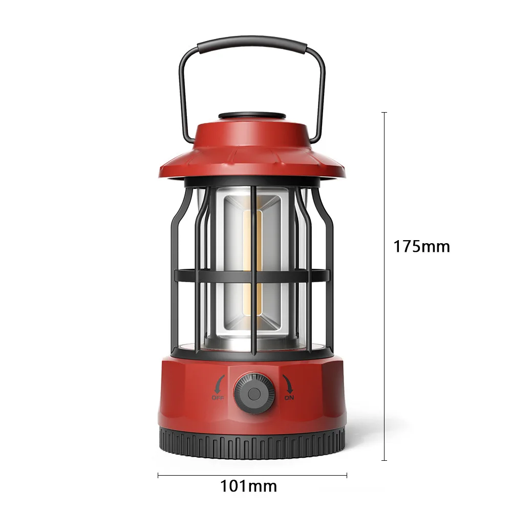 High Quality White Portable LED Camping Lamp with ABS and PC Materials for Gardens Guaranteed at a Cheap Price