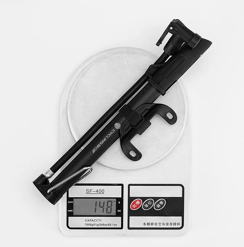 Portable bike pump High pressure mini air pump Mountain bike road bike mini foot pump riding accessories