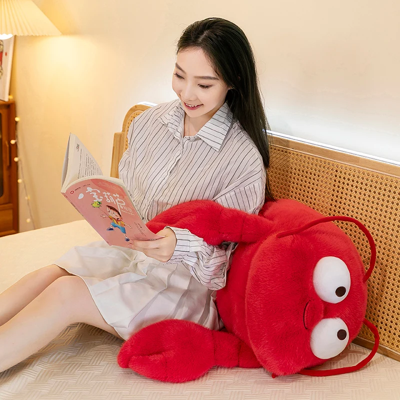 Wholesale Boston Lobster pillow pillow doll animal toy stuffed lobster plush toy gift for kids