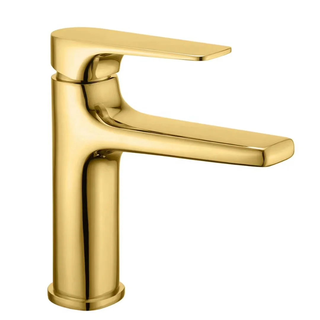 Wall Mounted Golden Bathtub Faucet Brass  Bathroom Shower Mixer
