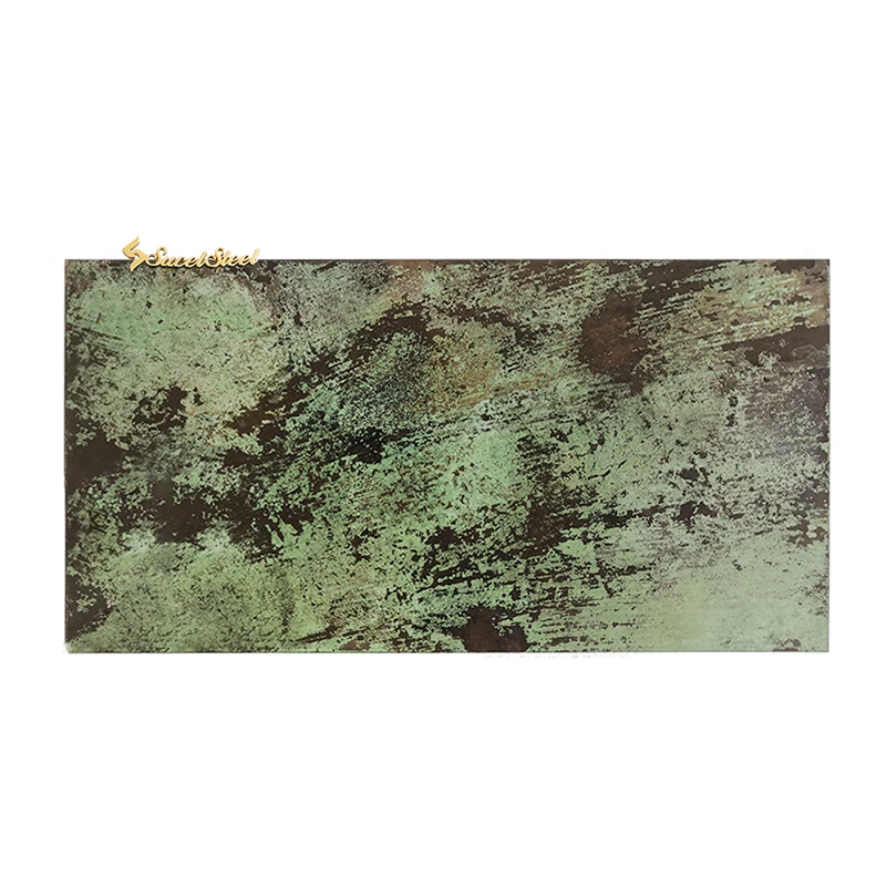 SUCEL Decorative Antique Bronze Color Copper / Brass Coated Clad 304 Antique Stainless Steel Plates And Sheets