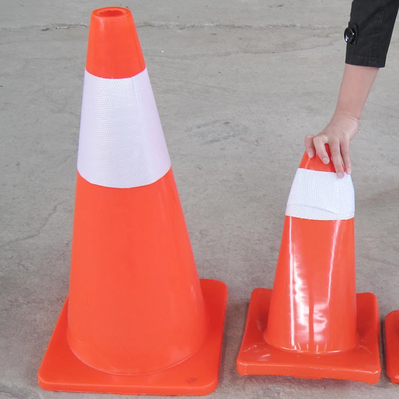 Road Construction Safety traffic Cones High reflective Flexible PVC  road cone