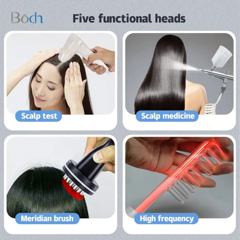5 in 1 Scalp Massager Device Hair Loss Treatment Professional Hair Scalp Care Massager For Hair Growth