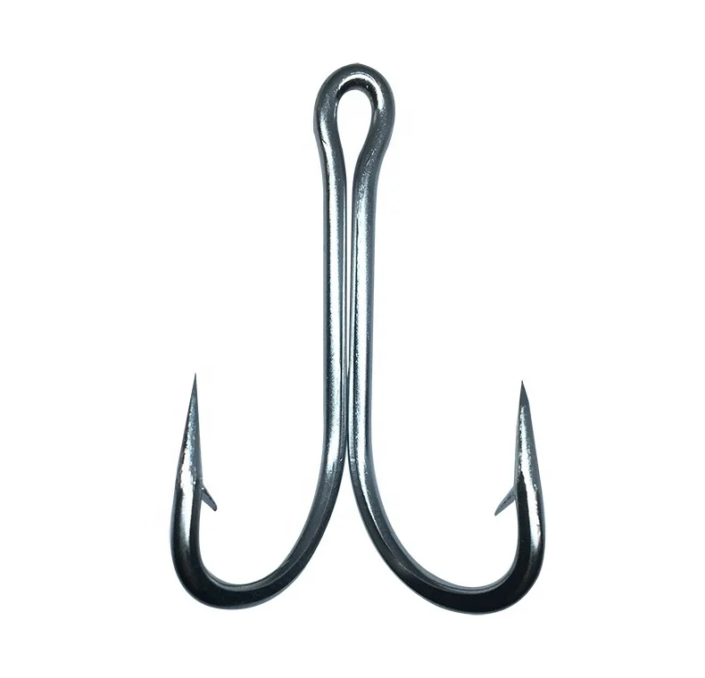 SaltWater Sea Fishing Stainless Steel Wide Double Hooks Fishing Double Hook fishhooks Balck High Carbon Fishing Hook