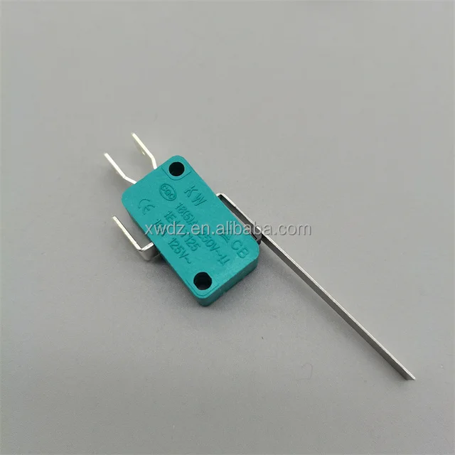 KW12 Self-reset/Momentary Micro Switch 4.8mm Copper Contact Copper Contact Roller Long Handle Short Handle