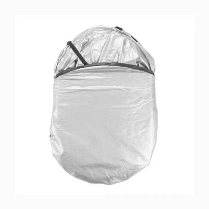 Hot Sale Silver Polyester Two Round Car Front Window Sunshade With Uv Rays And Sun Heat Protection Foldable Design