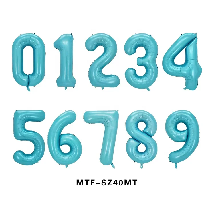 Wholesale Color Ballons Globos Happy New Year Helium 40 Inch Number Foil Advertising Balloon Numbers