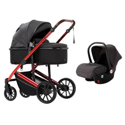 Cheap price baby pram carriage 3 in 1 multi-functional baby stroller with Baby carry basket