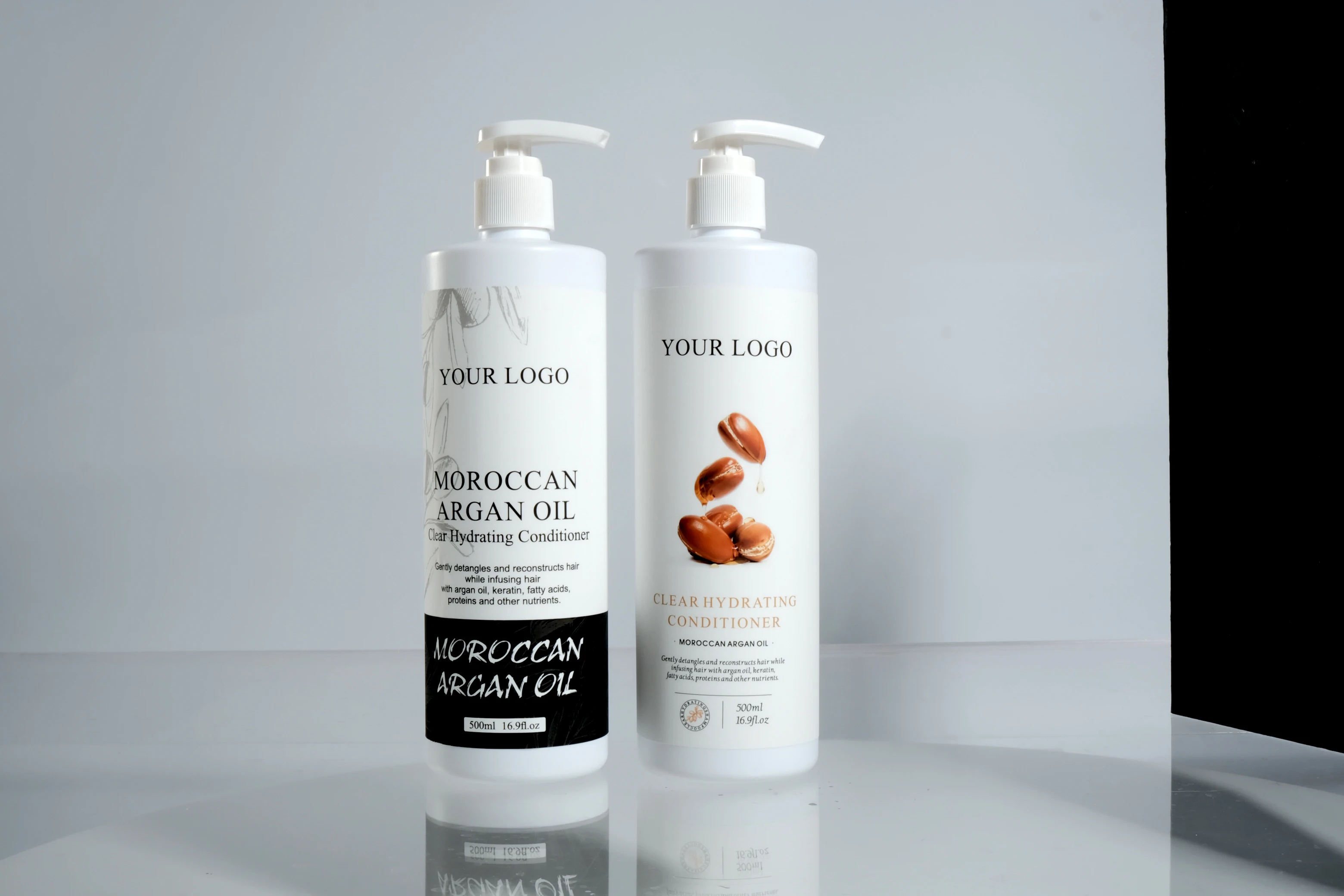 Wholesale OEM Natural Hair Care Products Moroccan Argan Oil Shampoo And Conditioner