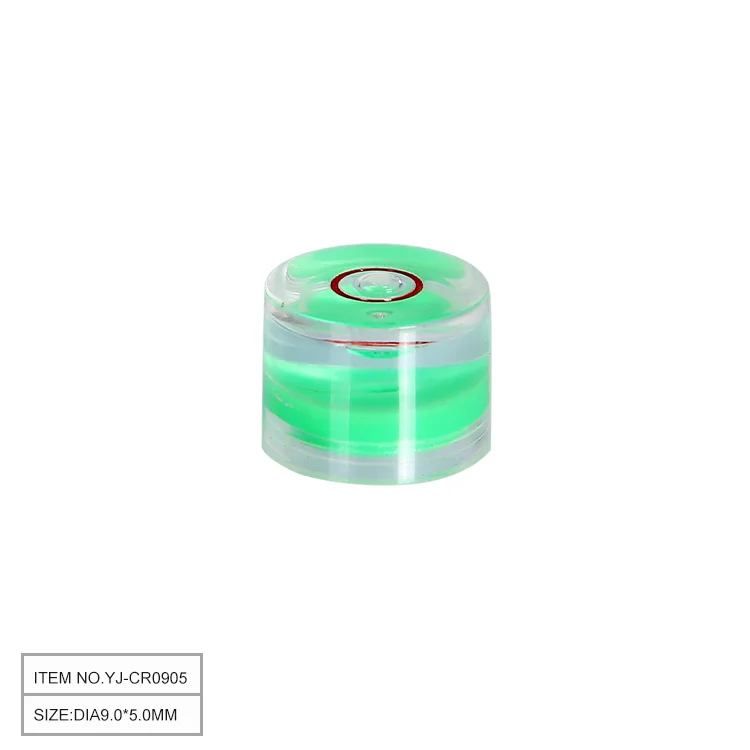 YJ-CR0905 High Quality Mini Bubble Level Round Acryl Spirit Level For Level Measuring