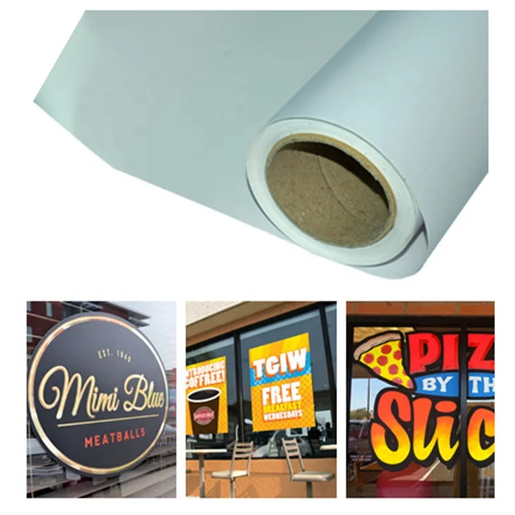 Inkjet Digital Printing Glossy Matte Eco Solvent Printable Self Adhesive Vinyl Roll Bubble Free Sticker For Sticker Machine